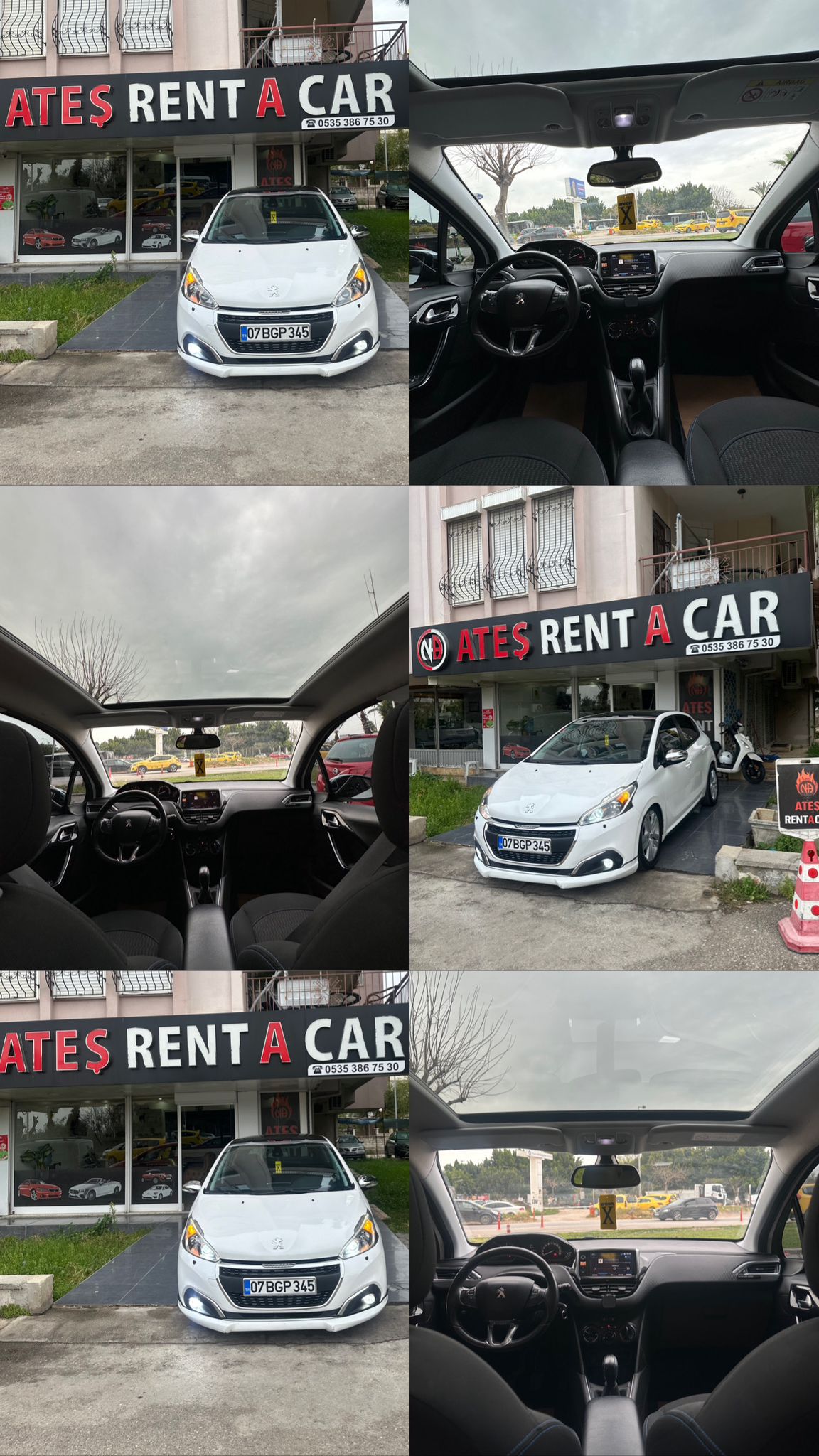 Antalya kiralık Peugeot 208 2022 